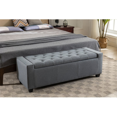 Addelina Fabric Upholstered Storage Bench