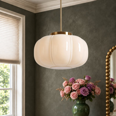 1-light Drum Pendant Light