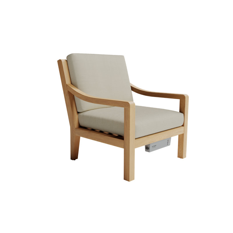 Solerno Heated Chair, Eggshell