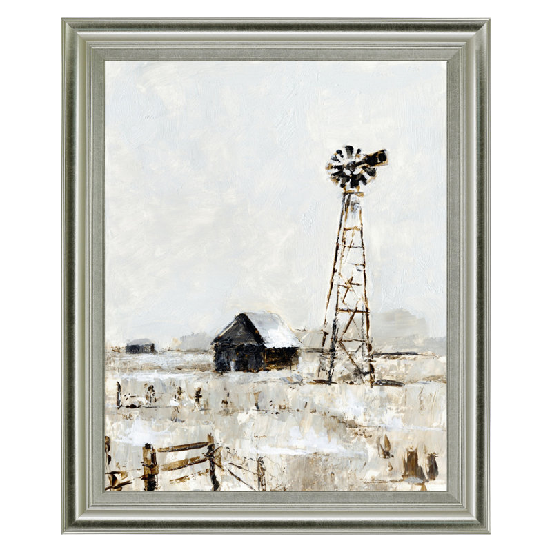 Art mural rustique Prairie II View - sans passe-partout - 28 po x 34 po