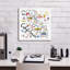  «California» par Farida Zaman, art mural sur toile, 18 po x 18 po-205121413