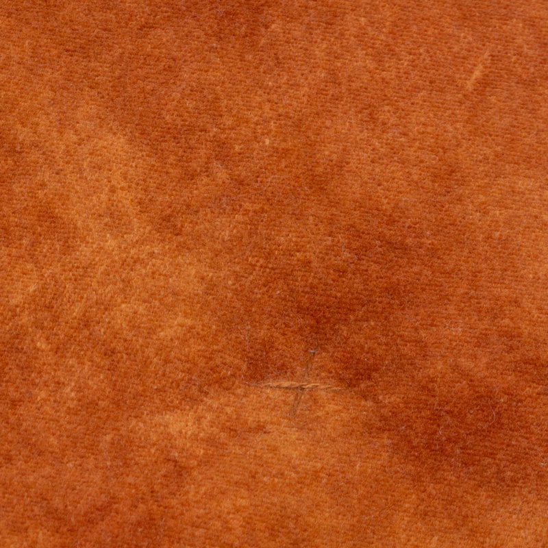 Jaye Velvet Solid Colour Bedspread, Rust