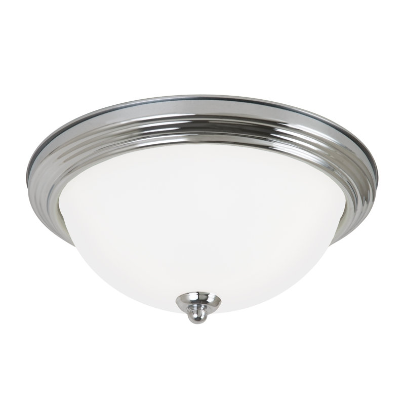 Geary Three Light Ceiling Flush Mount from Generation Lighting , No, Chrome