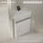 MonBlari 20" Solid Surface Bathroom Pedestal Sink Matte White-132419408