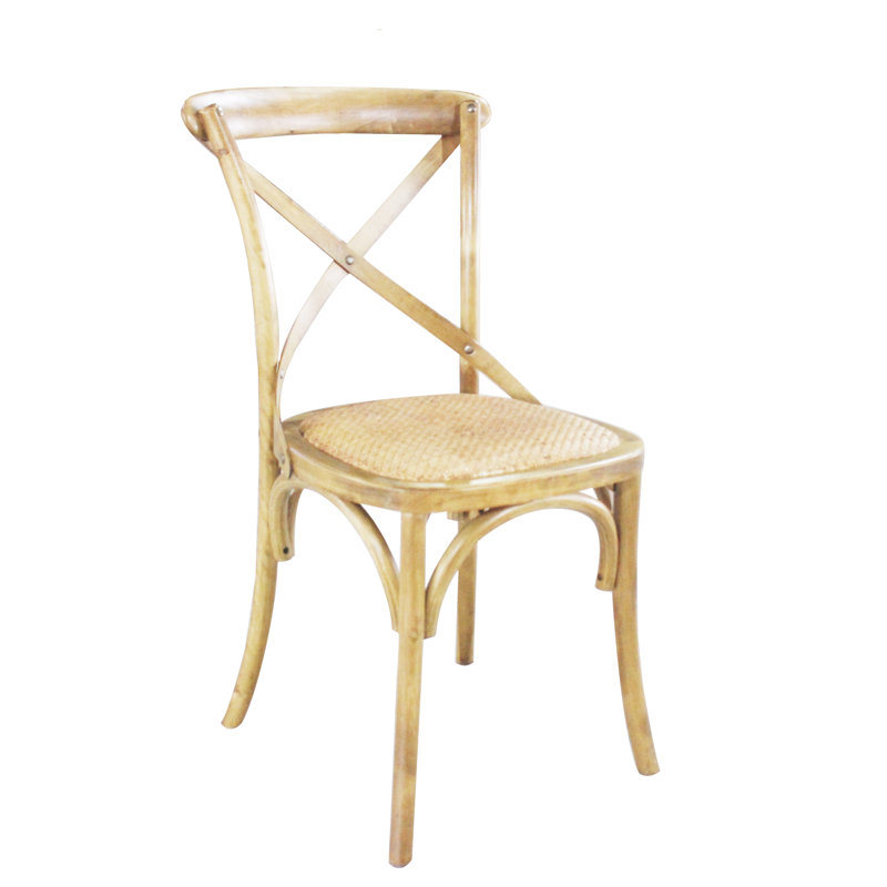 Vanderpool 19'' H Solid Wood Side Chair, Nature