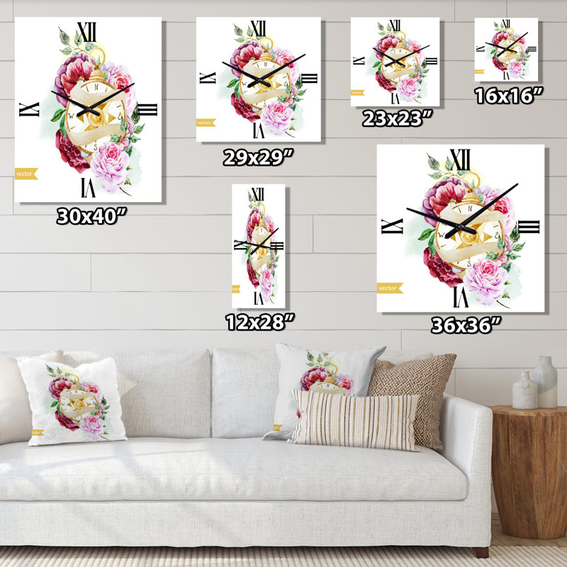 Horloge murale boussole, Grand