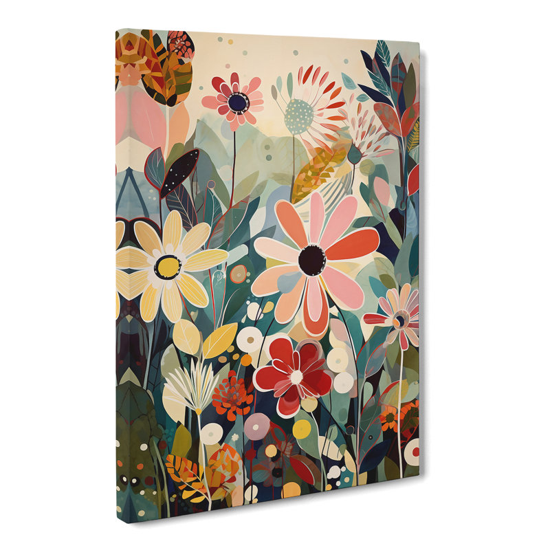 Unique Flowers Vol.1 - Wrapped Canvas, 50cm H x 35cm W x 3cm D