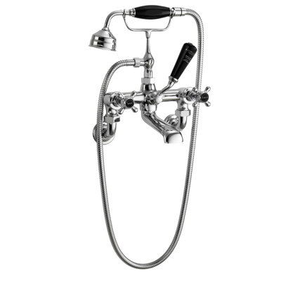 3 Handle Wall Bath Shower Mixer Bath Filler with Diverter