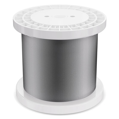 T316 Stainless Steel Cable 1/8" 7x7 Steel Wire Rope 1000 ft Cable Railing