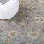 Tapis oriental gris / bleu / ivoire en laine / coton noué à la main Oriental-564072167