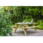 Aaliyah 6 - Person Wood Patio Dining Set with Rectangular Table-540329131