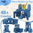 Non-Toxic Kids Modular Play Couch, 12-Piece Convertible Foam Sofa with Removable Covers, Safe Playroom Floor Cushion for Toddlers and Children-1428880554-1428880553
