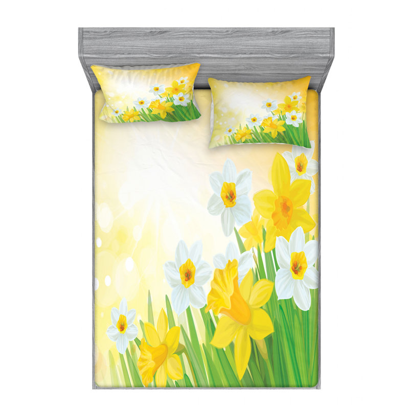 Microfiber Sheet Set, Queen Sheet Set with Fitted Sheet