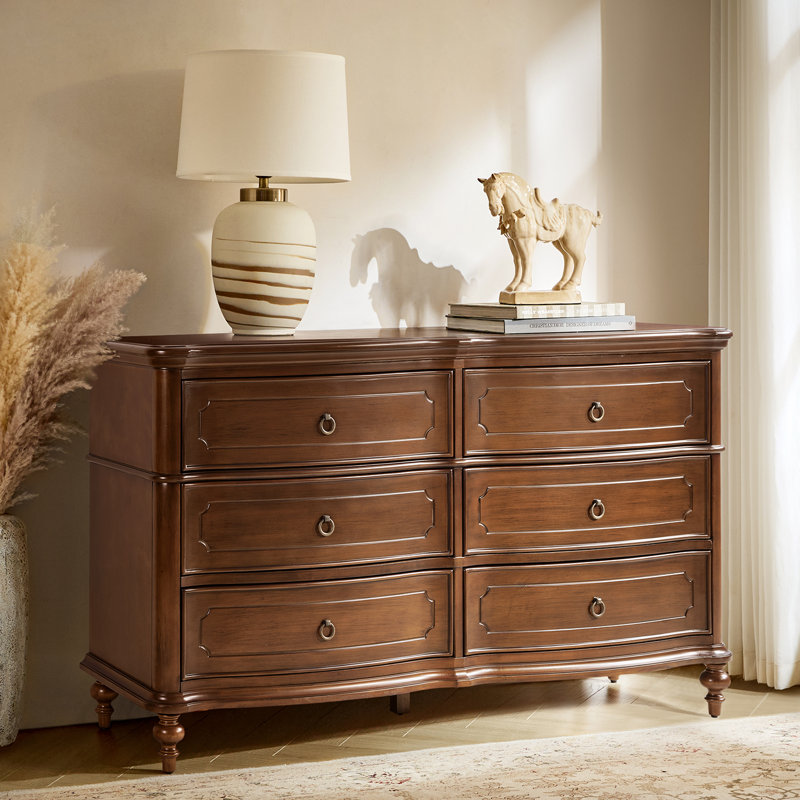 Commode courbée à 6 tiroirs Elfine