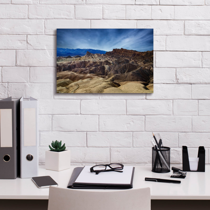 «Zabriskie Starlight» par Rick Berk, art mural sur toile, H 12 po x l 18 po
