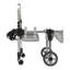 Fauteuil roulant réglable pour petits chiens de 16 à 22 lb, aide à la mobilité en aluminium avec harnais en filet