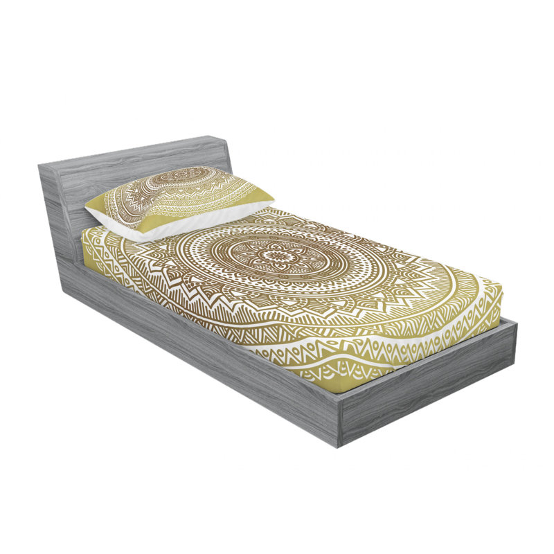 Microfiber Sheet Set, Twin XL Sheet Set with 1 Pillowcase, Mustard