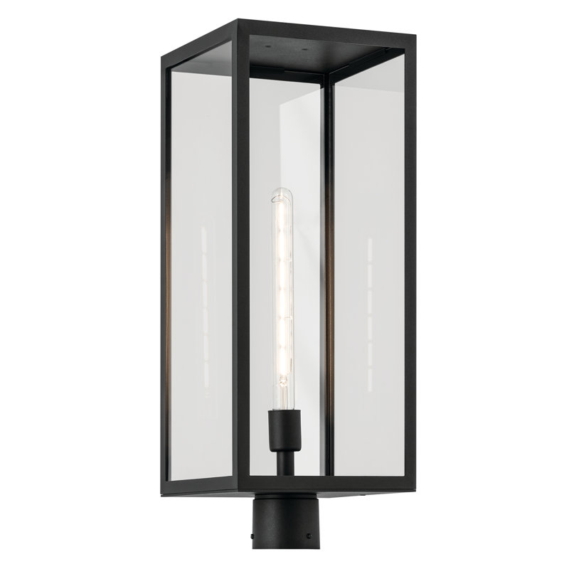 Tête de lanterne transparente Branner, Noir texturé