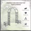 Tonnelle de jardin en acier 6,7 pi Outsunny