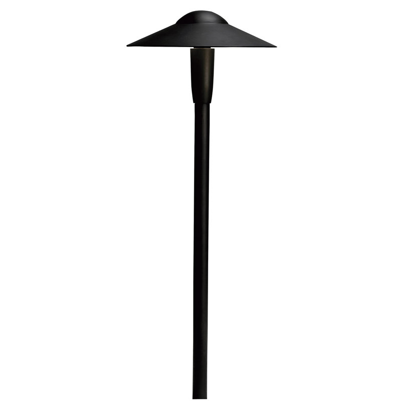 Black LED Pathway Light with Dome Shade