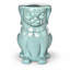 Tabouret de jardin en céramique représentant un chien Foo