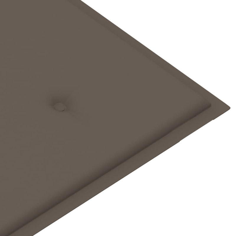 Banc de jardin en rotin / bambou Wingert, Taupe