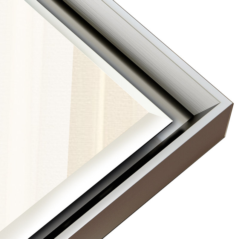 Miroir de salle de bain mural Lohoski, Argent, 30 po x 48 po