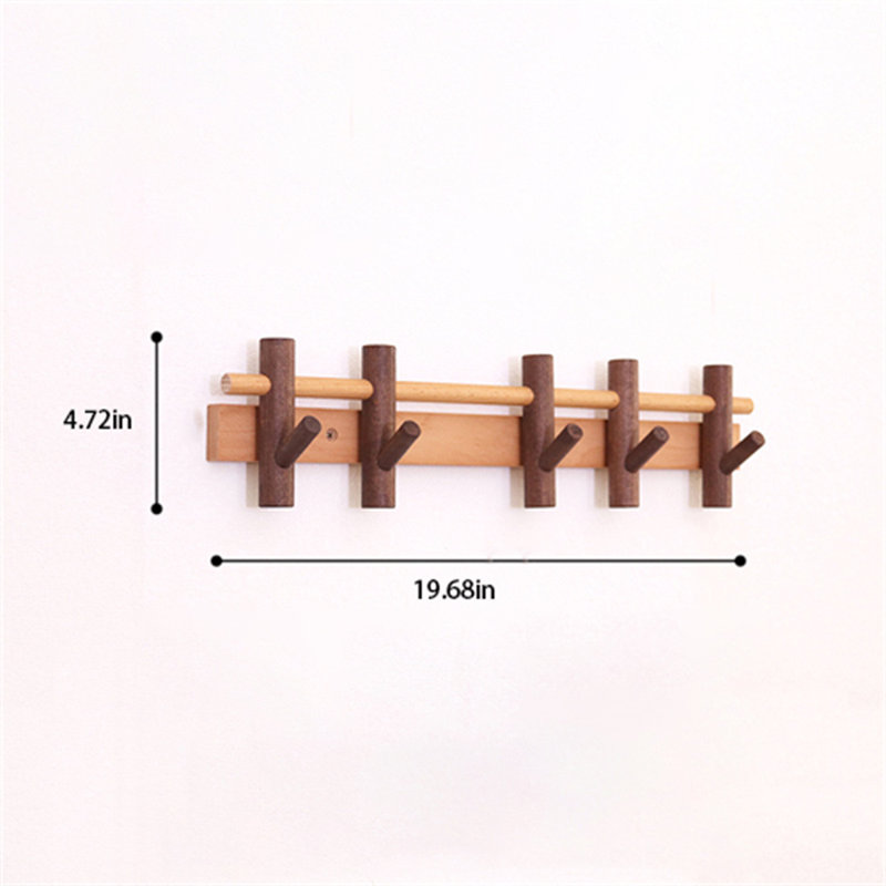 Natureflex Adjustable Solid Wood Coat Hook
