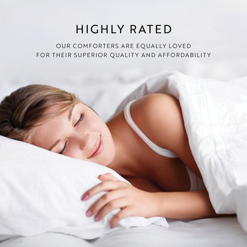 Édredon en duvet synthétique doux, Cacao, Édredon simple