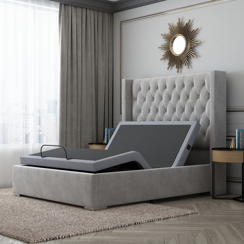 Massaging Zero Gravity Adjustable Bed with Wireless Remote, Full