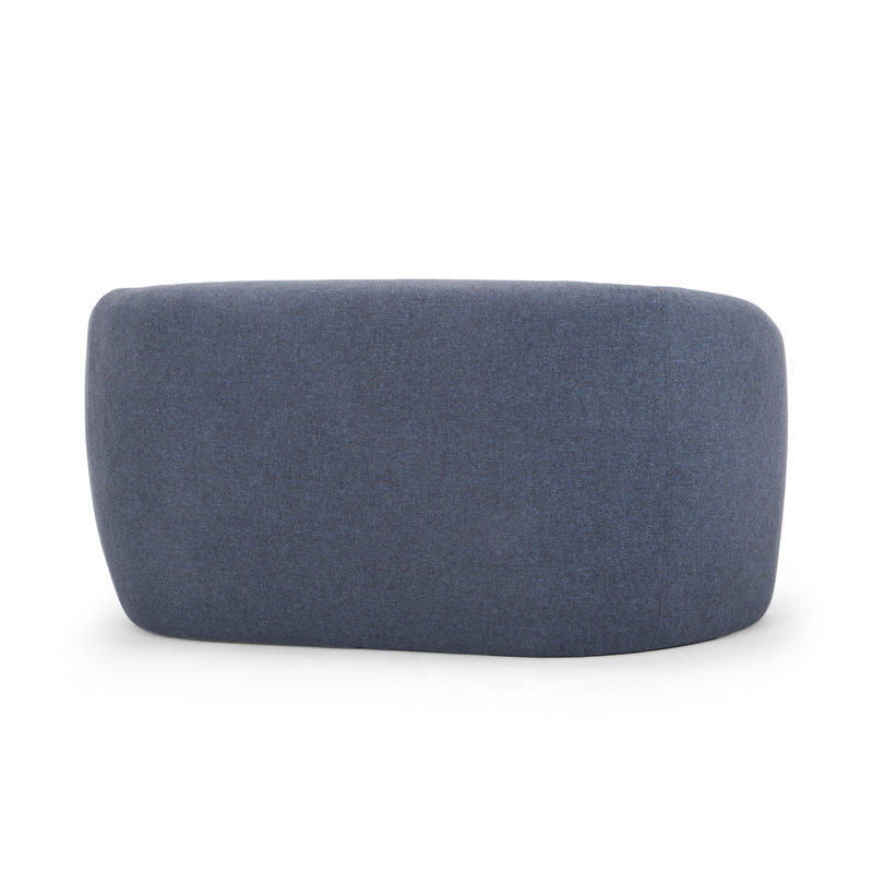 Yancy 60.75'' Upholstered Settee, Dust Blue