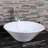 Ceramic Round Above Counter White Bathroom Sink Art Basin