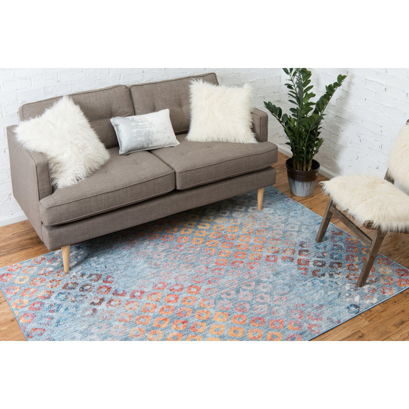 Virgilina Geometric Indoor Rug, Rectangle 7'1" x 10'
