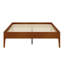 Lit plateforme moderne et minimaliste avec lattes de bois-245190361
