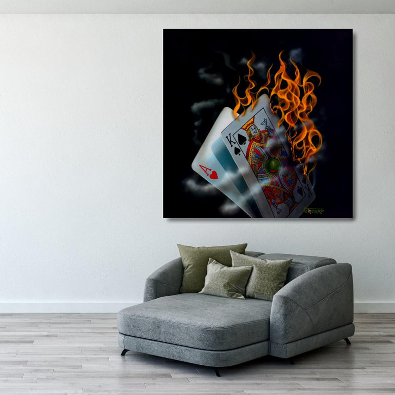 Burning Blackjack IMA-G470, 28'' H x 28'' W