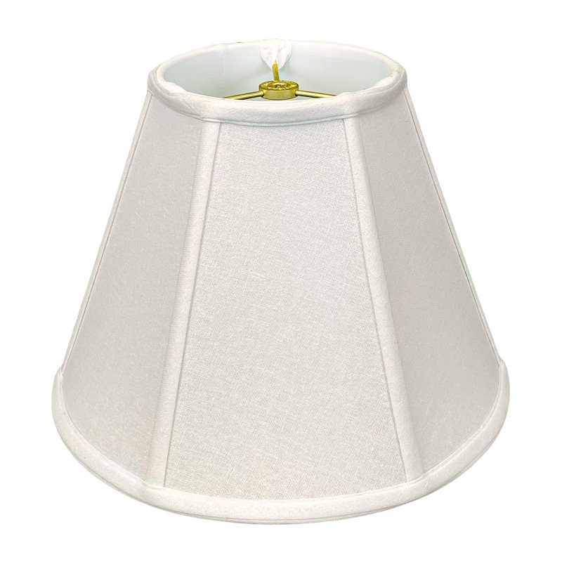 Abat-jour cloche en lin (araignée), Lin blanc, H 14 po x l 18 po x P 9 po