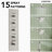 Thermostatic Shower System, Ceiling Mount 16" Rainfall Shower Faucet, 6" Wall Mount Dual Showerheads with Handheld Spray-93884726