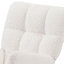 Chaise berçante rembourrée avec dossier haut Comfy