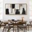 «Black and White Abstract Gold Line Modern Contemporary», impression sur toile encadrée très grande-100937284-111695710