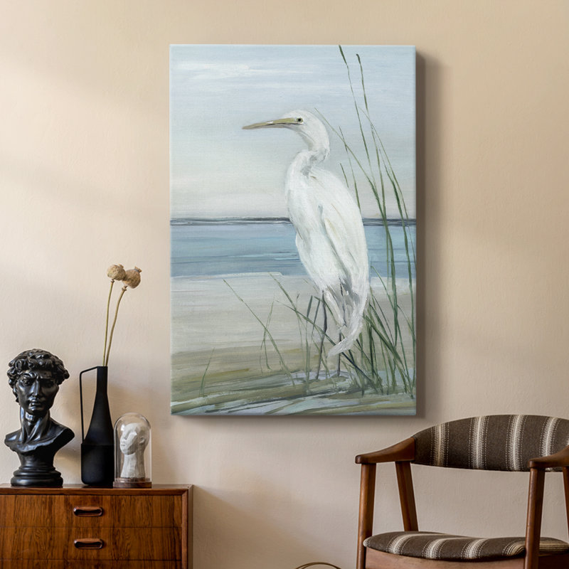 Summertime Heron II - galerie sur mesure, H 18 po x l 12 po
