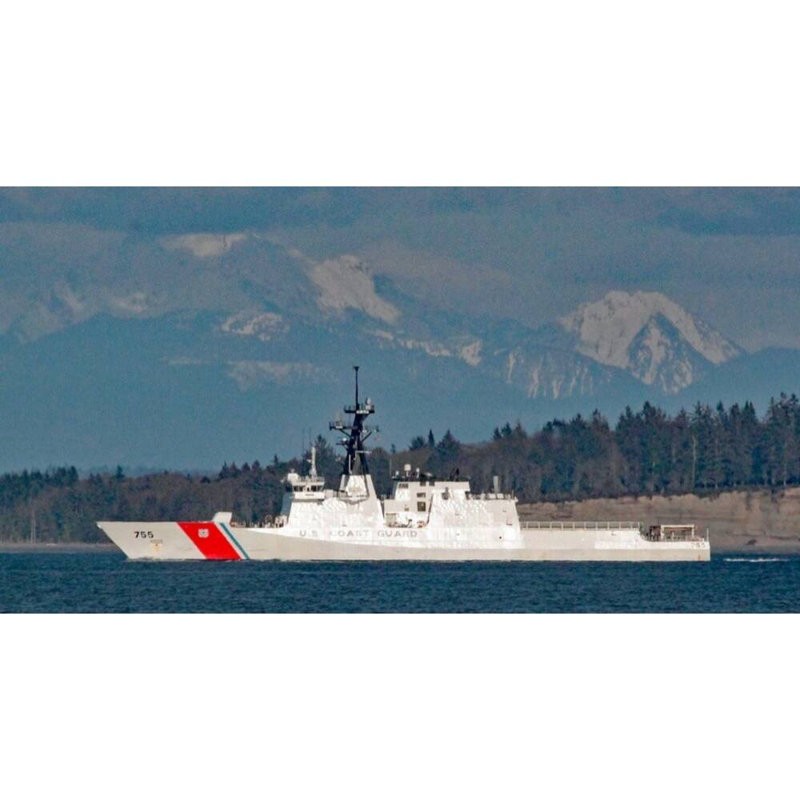Modèle de navire USCG Munro WMSL-755, H 10 po x l 30 po x P 5 po