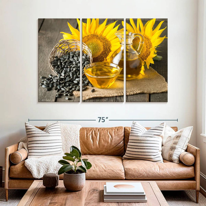 Huile de tournesol Yarlin, H 42 po x l 65 po