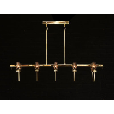 Luminaire suspendu pour îlot de cuisine 10 lumières Tenon