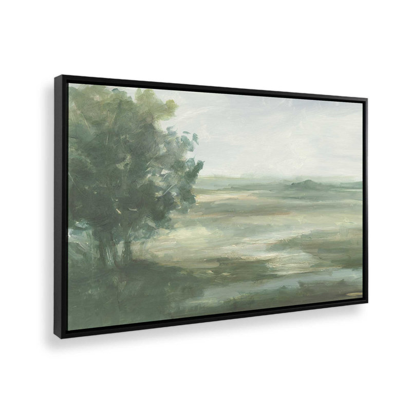 «Serene Valley Vista I» par Ethan Harper, reproduction d'art sur toile, H 18 po x l 24 po, Black
