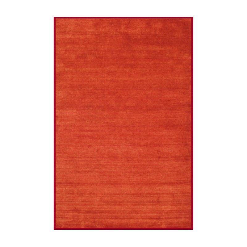 Tapis contemporain rouge, Rectangle 5 pi x 8 pi