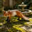 Lifelike Red Fox Figurine, 19.69\