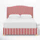 Allis Upholstered Wingback Bed