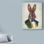 « lapin dans une pochette verte », reproduction d’impression sur toile tendue-33421362