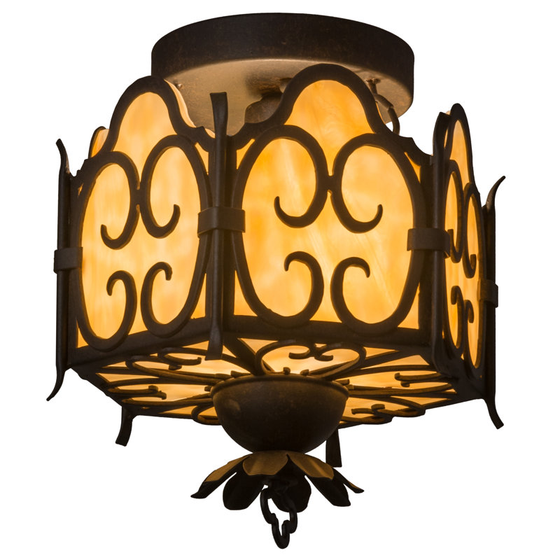 1 - Light Semi Flush Mount