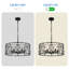 20" Metal Farme Chandelier with Crystal Accents-119208646